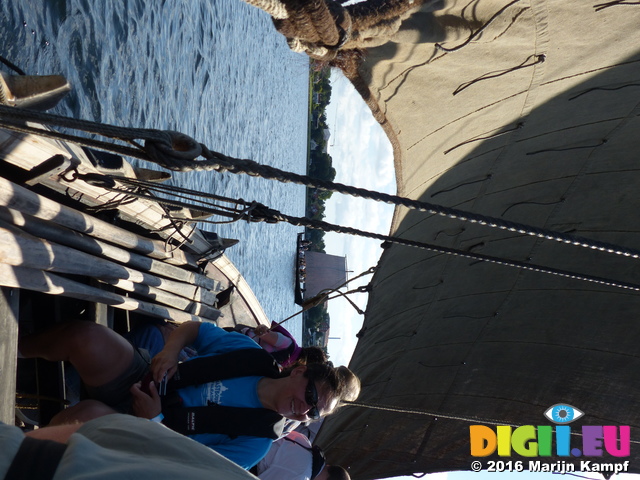 FZ033086 Sailing on viking boat